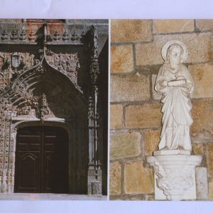 Pórtico da Igreja Matriz / Imagem em Pedra de Ança - postal
