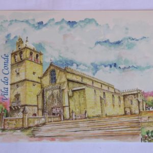 Igreja Matriz - postal / aguarela