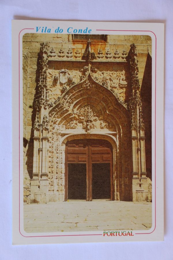 Portal da Igreja Matriz de estilo gótico (séc. XV) - postal