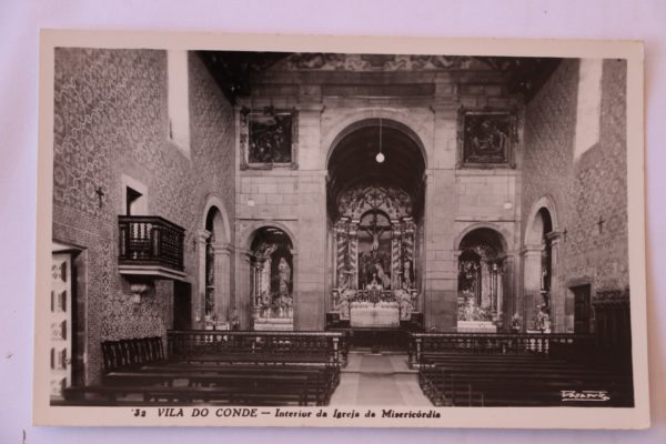 Interior da Igreja da Misericórdia - postal