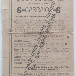 Garraiada no Castelo - panfleto