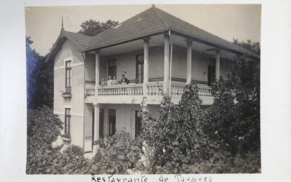 Restaurante de Tougues - convite - frente - 1920